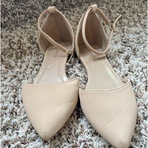 Nude colored flats